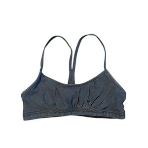 Lululemon Charcoal Razor Back Sports Bra Size 10